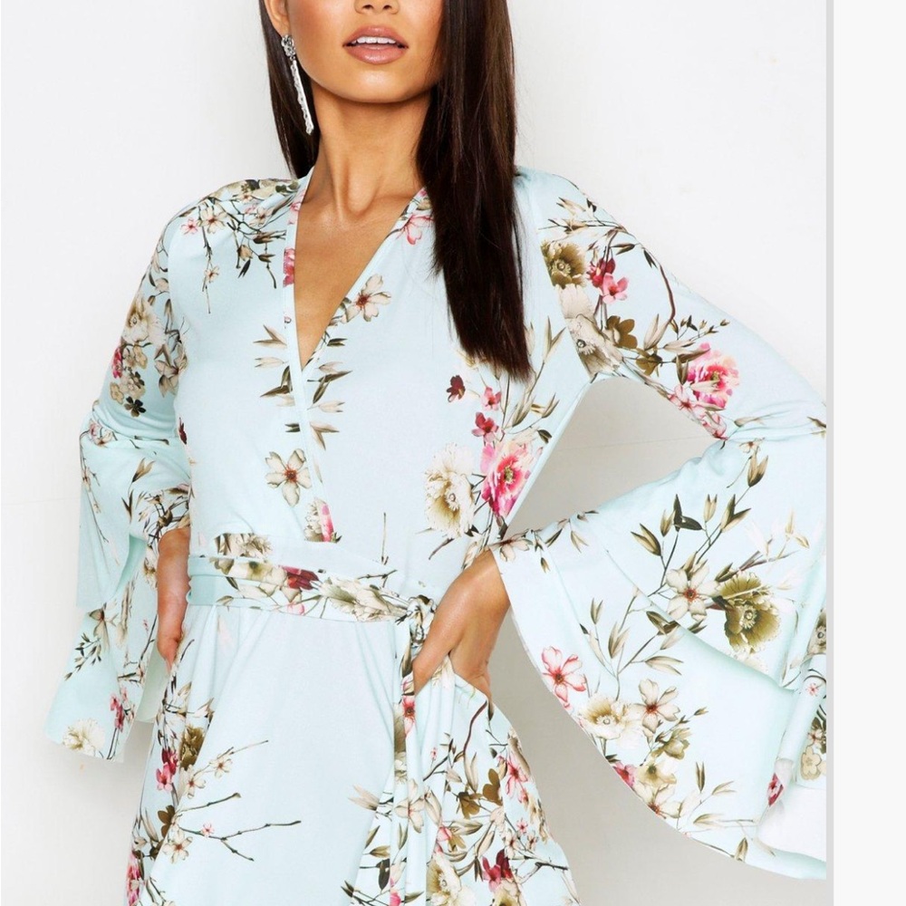 Floral Bell Sleeve Dress